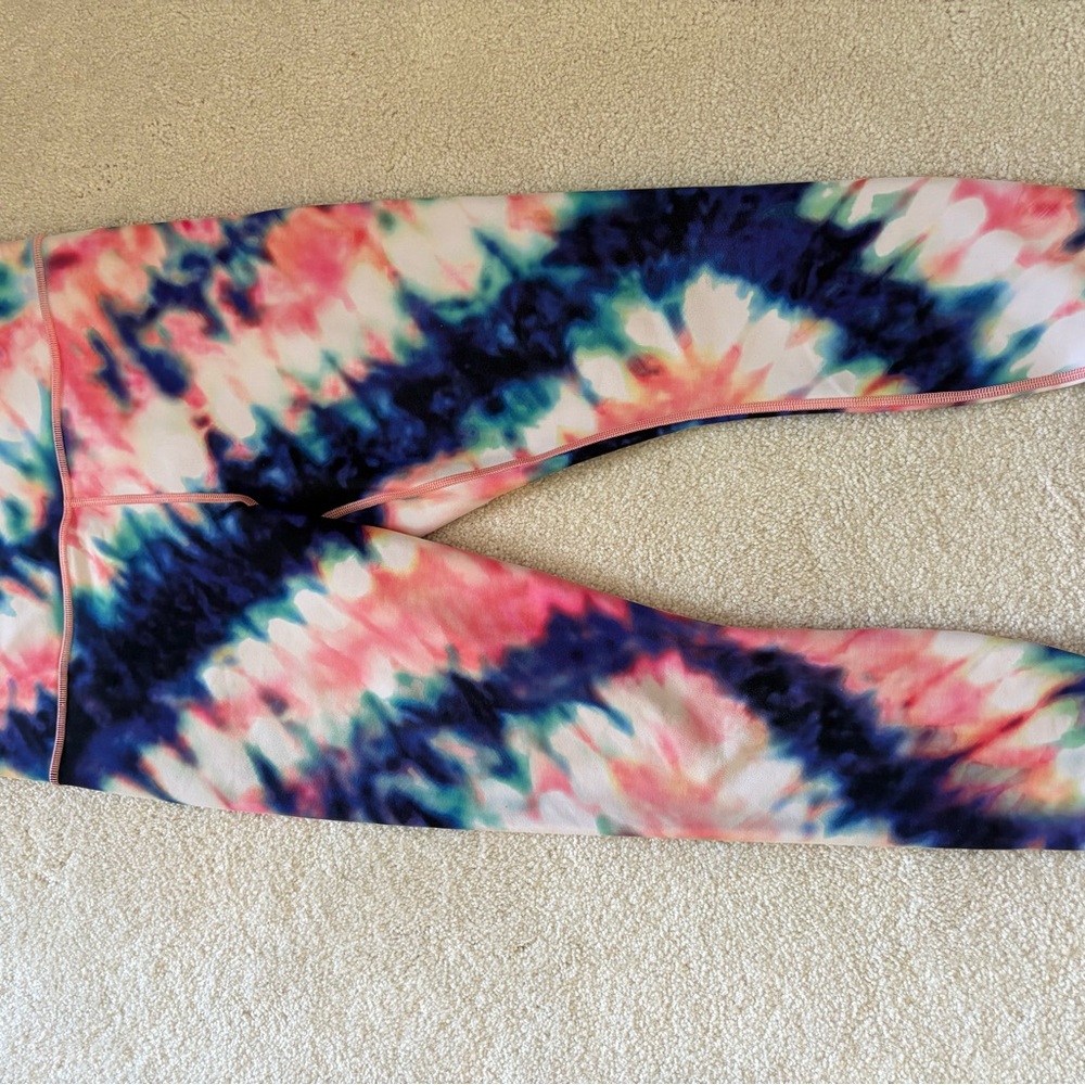 Athleta 
Tie-Dye Sweatpants - Pink, Blue, White